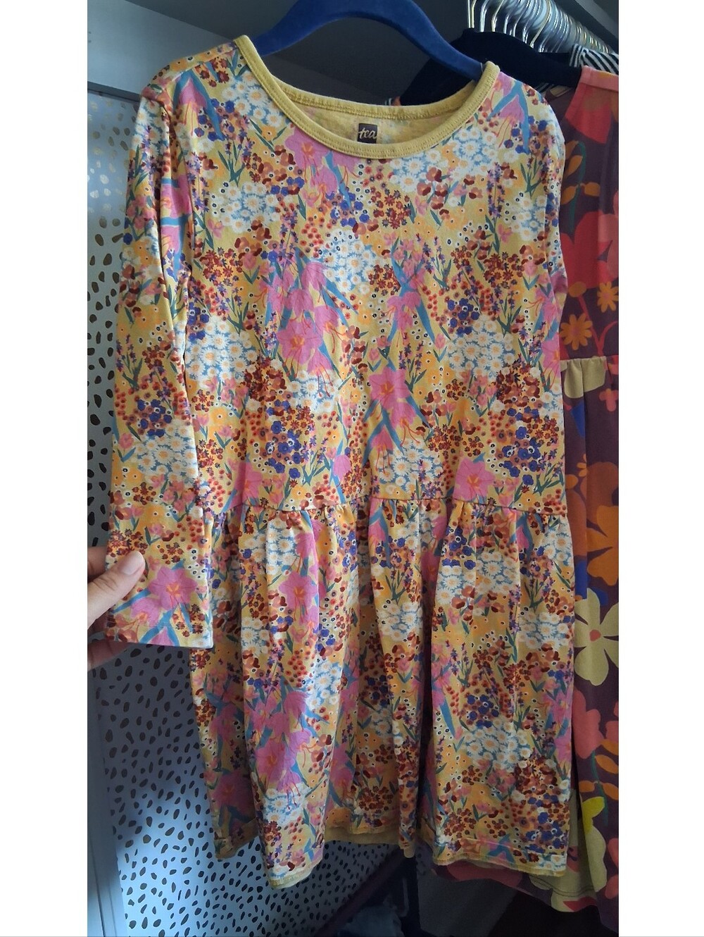 Tea Collection Yellow Floral Dress